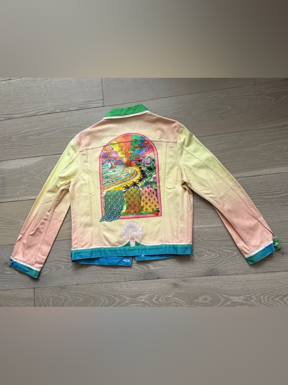 100% Authentic Casablanca Men’s Lucid Dreams Tie-Dye Jacket - Picture 2 of 4